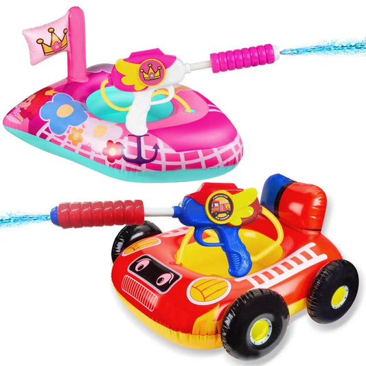 2 Pack Kids Pool Floats with Squirt Guns