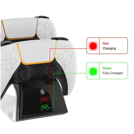PS5 Controller Charger Dock — Dual Fast Charging Station
