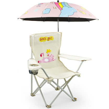 Beach Folding Camping Chair with Umbrella