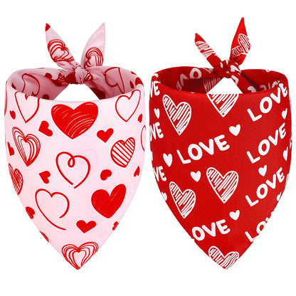 Valentine's Day Dog Bandanas