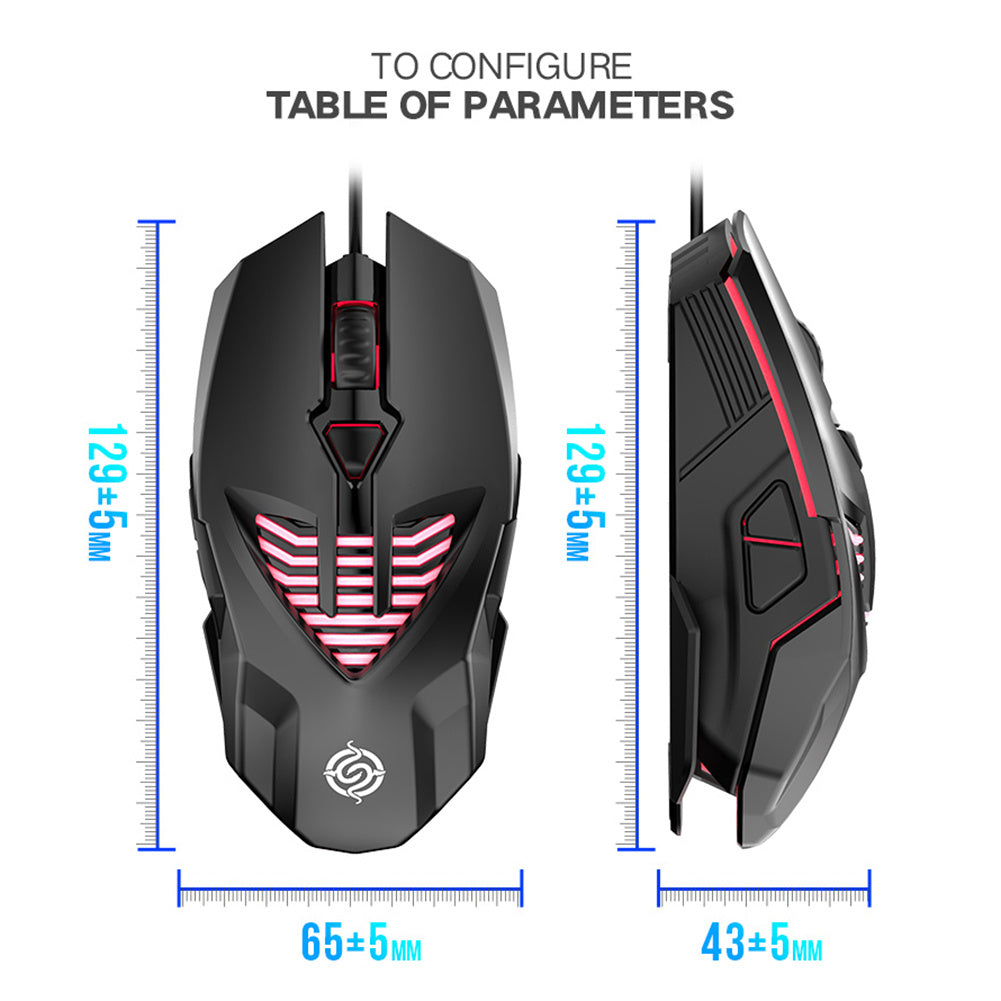 USB Wired Gaming Mouse for Office & Computer Use