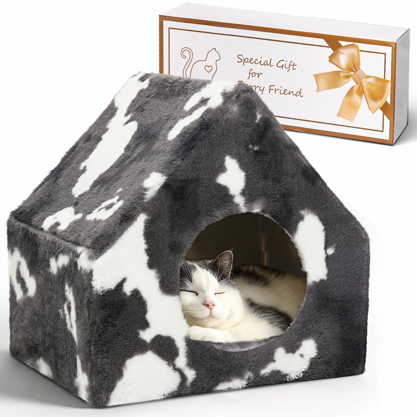 Fluffy Covered Winter Pet House