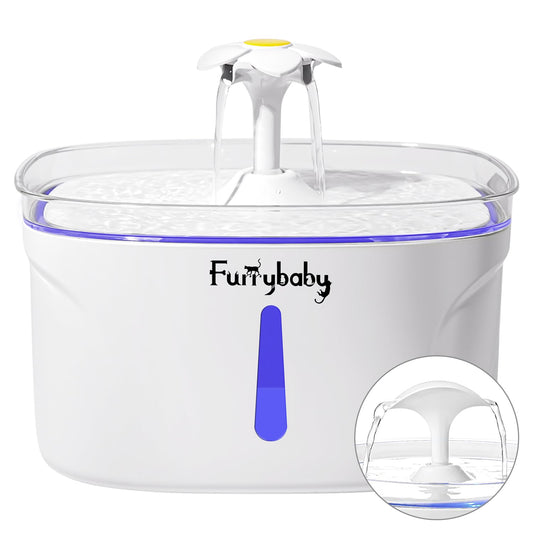 84oz/2.5L Automatic Pet Water Fountain with LED Light