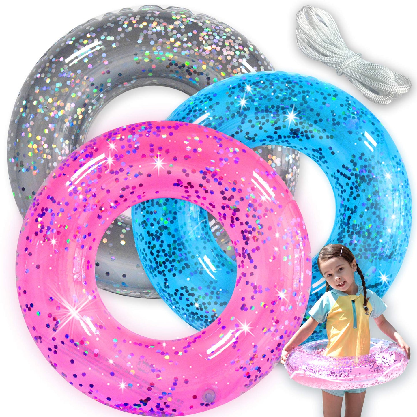 Inflatable Swim Rings for Summer Water Fun