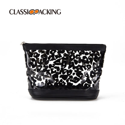 Original Design Leopard Print Cosmetic Bag Simple Ins Wind Large Capacity Wash Bag Waterproof Portable Skin Care Product Storage Bag