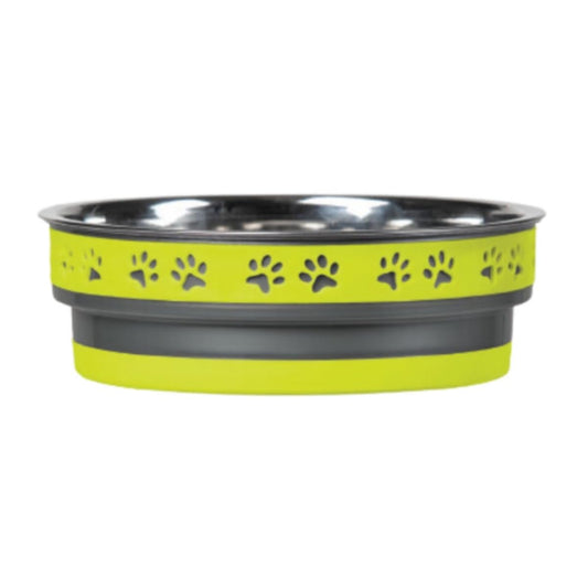 Loving Pets Corsa Pet Bowl for Dogs Medium Lightning Yellow