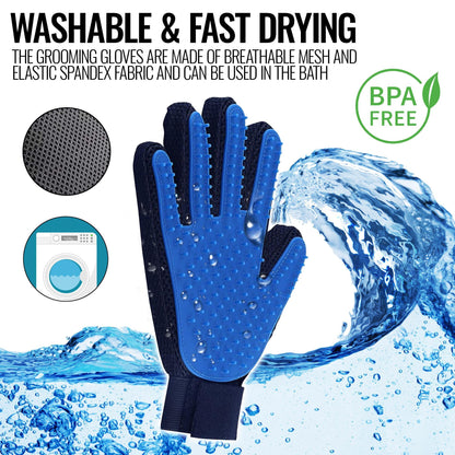 Deshedding Hair Removal & Massage Brush Mitt