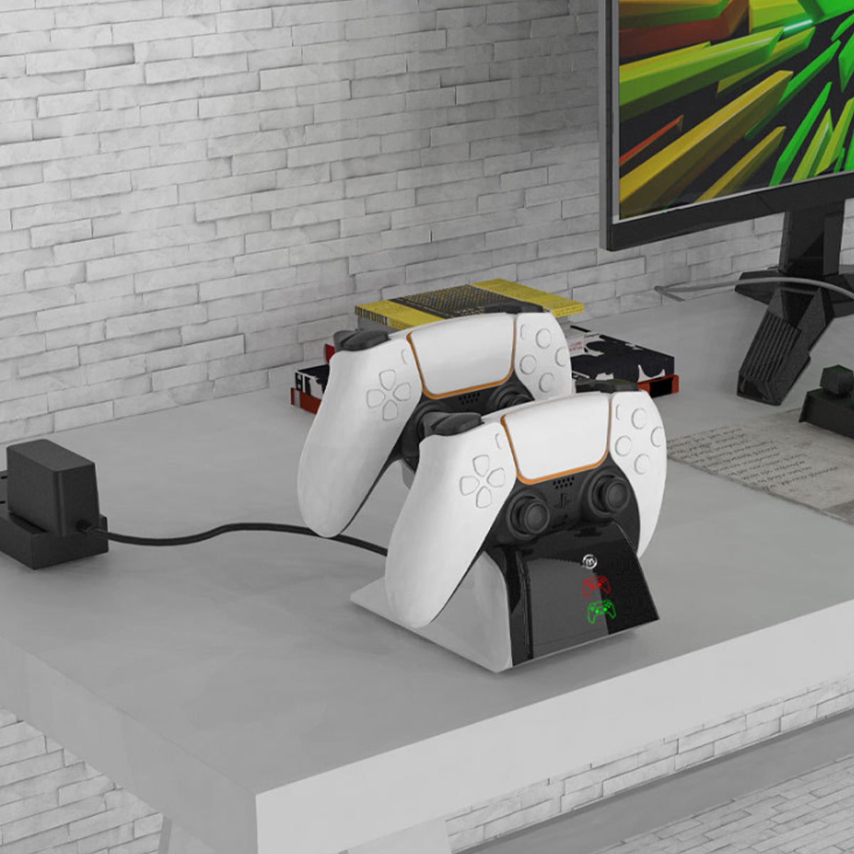 PS5 Controller Charger Dock — Dual Fast Charging Station