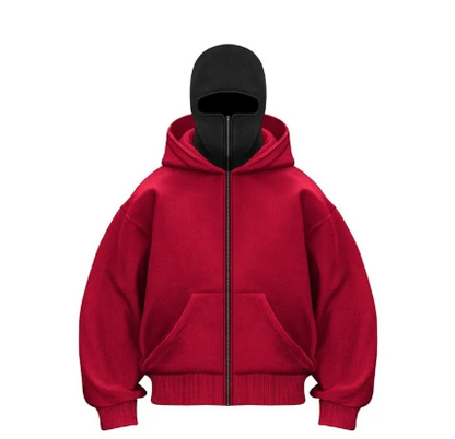 Fleece-lined Double Hood Sweater